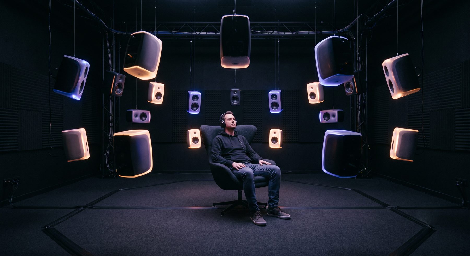 A greater number of loudspeakers can provide greater spatial resolution. It cannot correct an objective that was set wrongly.